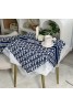 Dior cotton and linen bedside table cover small tablecloth multi-functional cover